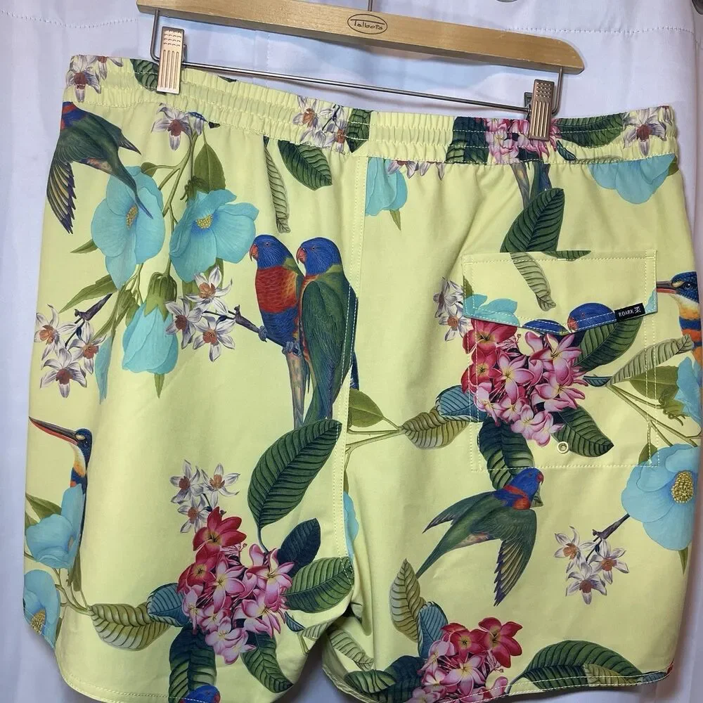 ROARK Shorey 16” Manu Floral Shorts Size XXL Multicolor NEW Beach Surf Tropic